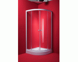Sprchov� kout MADRID 90x90 cm (chromovan� r�m, �ir� sklo, s akryl�tovou vani�kou)