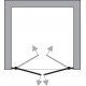 Sprchové dveře EVO 64-68 cm (chromovaný rám, čiré sklo)