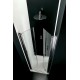 Sprchové dveře EVO 64-68 cm (bílý rám, čiré sklo)