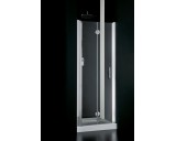Sprchové dveře SPACE 71-74 cm (bílý rám, čiré sklo)