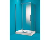 Sprchový kout CARTAGENA 100x80 cm (čiré sklo, s akrylátovou vaničkou)