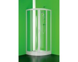 Sprchový kout PONTE 100x100cm, bílá, čiré sklo