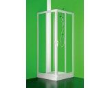 Sprchový kout VELA 75x90cm, bílá, čiré sklo