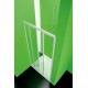 Sprchové dveře Maestro Due 110-100 cm, bílá, čiré sklo