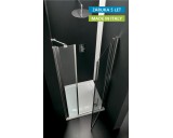 Sprchové dveře Duo chromovaný rám, čiré sklo