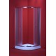 Sprchový kout NAVARRA 90x90 cm (matné sklo, s keramickou vaničkou)