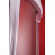 Sprchový kout BARCELONA 90x90 cm (bílý rám, matné sklo, s vaničkou z litého mramoru)
