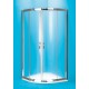 Sprchov� kout BARCELONA 90x90 cm (b�l� r�m, matn� sklo, s keramickou vani�kou)