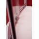 Sprchov� kout BARCELONA 90x90 cm (b�l� r�m, matn� sklo, s keramickou vani�kou)