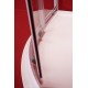 Sprchový kout BARCELONA 90x90 cm (bílý rám, matné sklo, s keramickou vaničkou)
