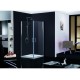 Sprchový kout SINTRA 80 cm, chrom, čiré sklo