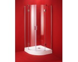 Sprchový kout VIVEIRO 90x90 cm (chromovaný rám, matné sklo, s akrylátovou vaničkou)