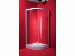 Sprchov� kout MADRID 80x80 cm (b�l� r�m, �ir� sklo, s akryl�tovou vani�kou)