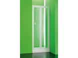 Sprchové dveře Domino 69-74 cm, bílá, čiré sklo