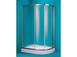 Sprchov� kout IBIZA 100x80 cm (chromovan� r�m, matn� sklo, s akryl�tovou vani�kou) - Lev�