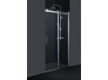 Sprchové dveře BELVER 100 cm (chrom, čiré sklo)